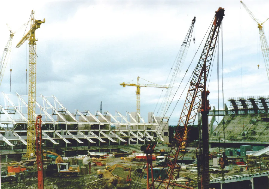 A photograph of a construction site.