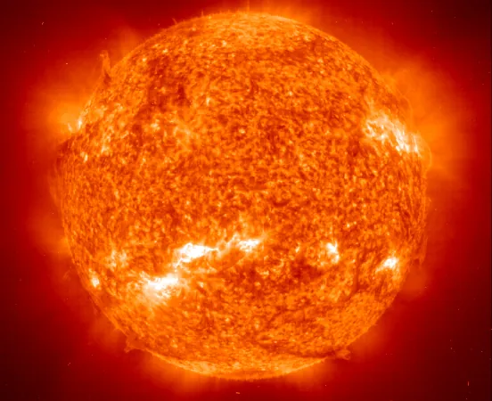 Una imagen del sol.