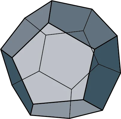 A dodecahedron.