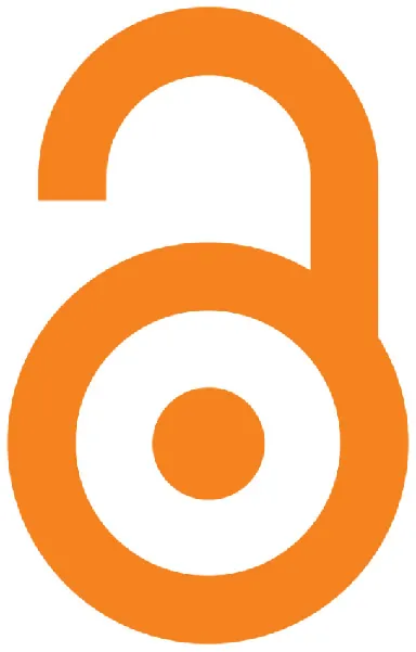 A symbol for open access, which is an open padlock.