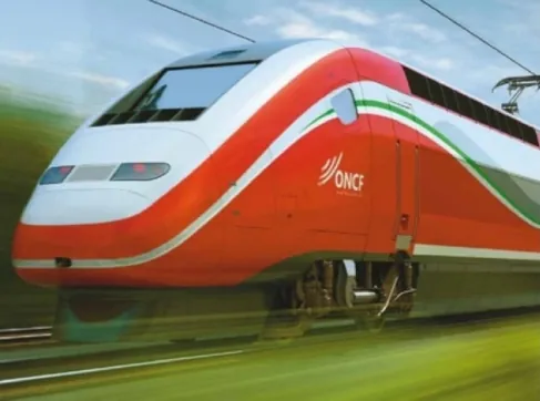 Una foto de un tren TGV de alta velocidad