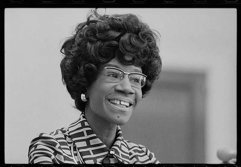 A picture of Shirley Chisholm.