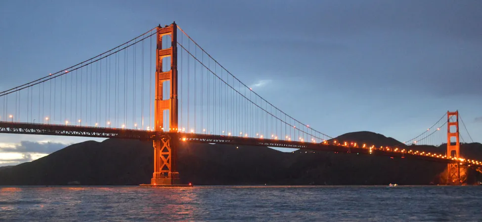 A photograph of the Golden Gate Bridge.