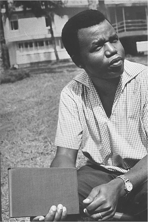 Photograph of Chinua Achebe.