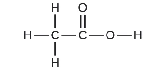 La figura A muestra un diagrama estructural de dos átomos de carbono que forman un enlace simple entre sí. El átomo de carbono de la izquierda forma enlaces simples con cada uno de los átomos de hidrógeno. El carbono derecho forma un doble enlace con un átomo de oxígeno. El carbono derecho también forma un enlace simple con otro átomo de oxígeno. Este átomo de oxígeno también forma un enlace simple con un átomo de hidrógeno.