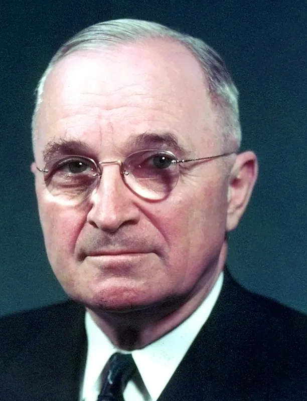 Portrait of Harry S. Truman, the 33rd president of the United States.
