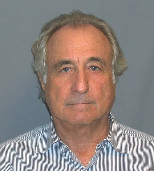 Bernie Madoff’s mug shot upon being arrested in March 2009.
