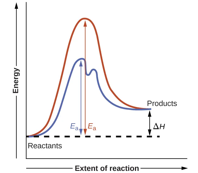 Activation Energy Graph With Catalyst