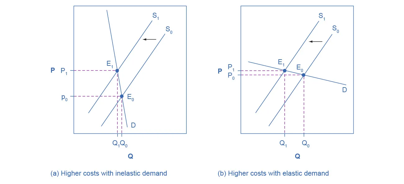Passing along Higher Costs to Consumers