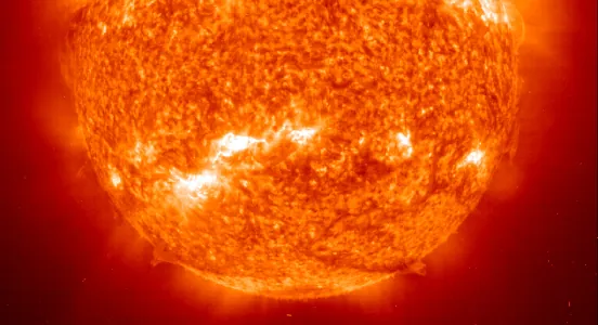 A picture of the sun.