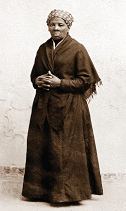 A photograph of Harriet Tubman is shown.
