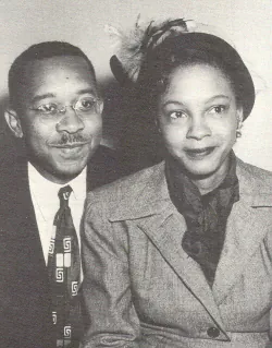 Photo (b) shows the sociologists Kenneth and Mamie Clark.