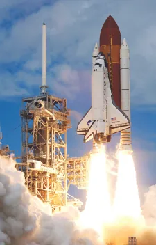 An image of a rocket taking off.