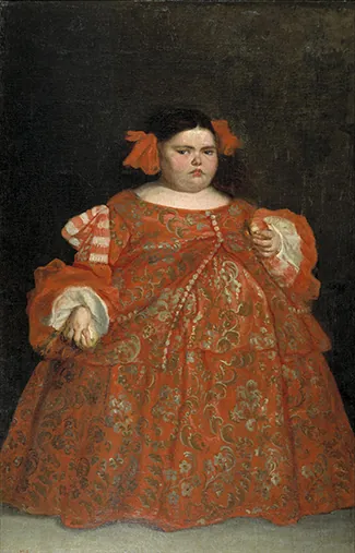A painting shows Eugenia Martínez Vallejo.