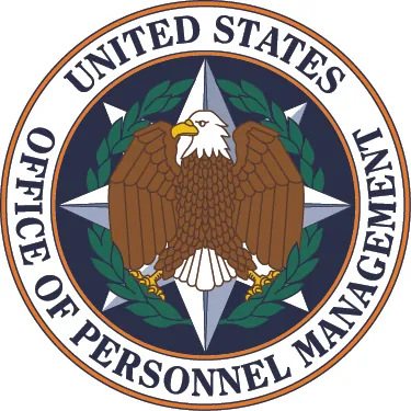 The official seal of the United States Office of Personnel Management.