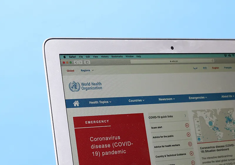 The website of the World Health Organization is a credible source of information.