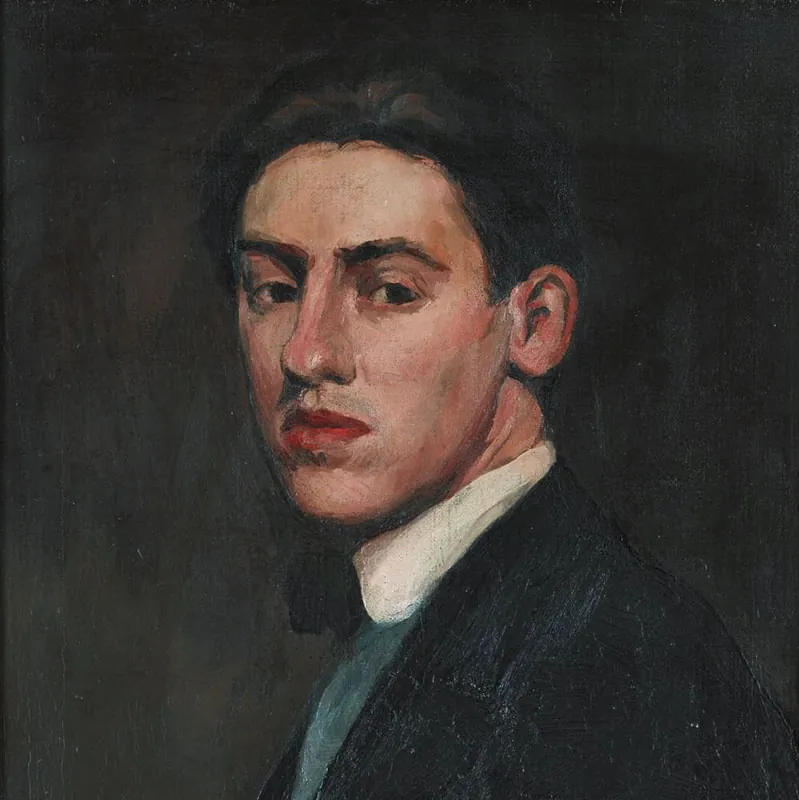 Charles Demuth, shown here in a self-portrait from 1907, was an American painter.