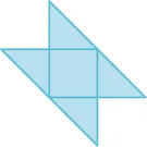 A square is shown with four triangles coming off each side.