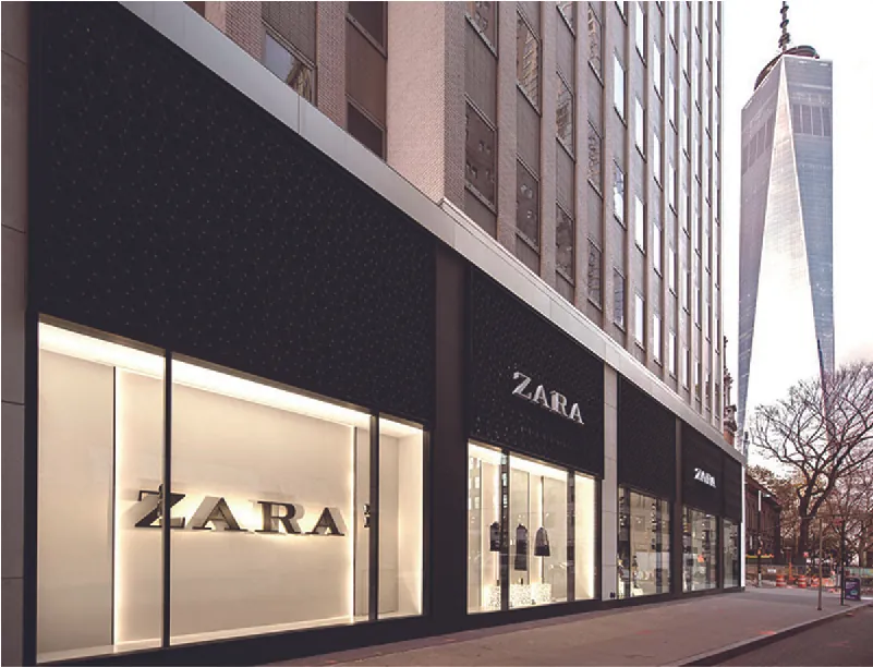 Photo of a Zara store front.