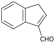 The structure of a benzene fused to C 4 and C 5 of 1-formyl-1-cyclopentene.