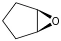 A five-membered ring in which two adjacent carbons are also connected by a shared oxygen atom.