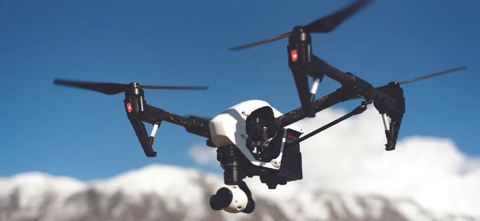 A photo of a drone