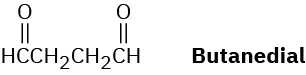 The structure of butanedial.