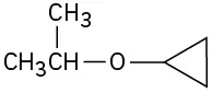 An oxygen atom connected to an isopropyl group and a cyclopropyl group.