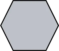 A hexagon.
