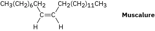 The structure of muscalure.