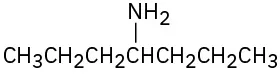 The structure of a seven-carbon chain with an amino group on C 4 position.