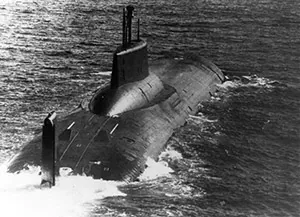 Typhoon-class Russian submarine.