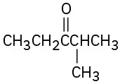 A five-carbon chain in which (from left to right) third carbon has an oxo group and fourth has a methyl group.