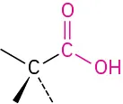 The general structure of carboxylic acid.