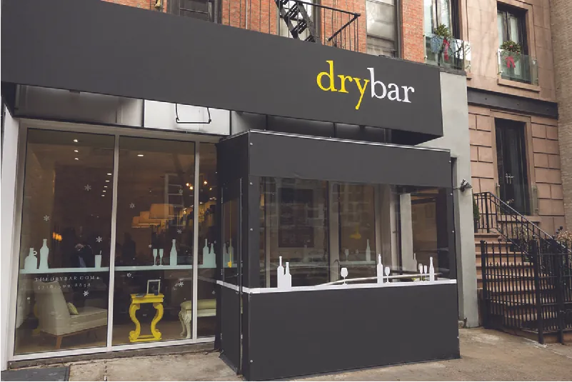 Drybar store front.