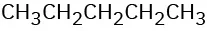 The condensed structural formula reads, C H 3 C H 2 C H 2 C H 2 C H 3.