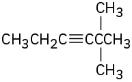A C8 internal alkyne with two methyl groups at C2 and a triple bond at C3.