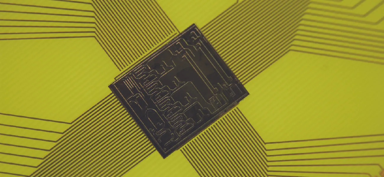 A computer chip.