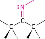 The general structure of imine (Schiff base).