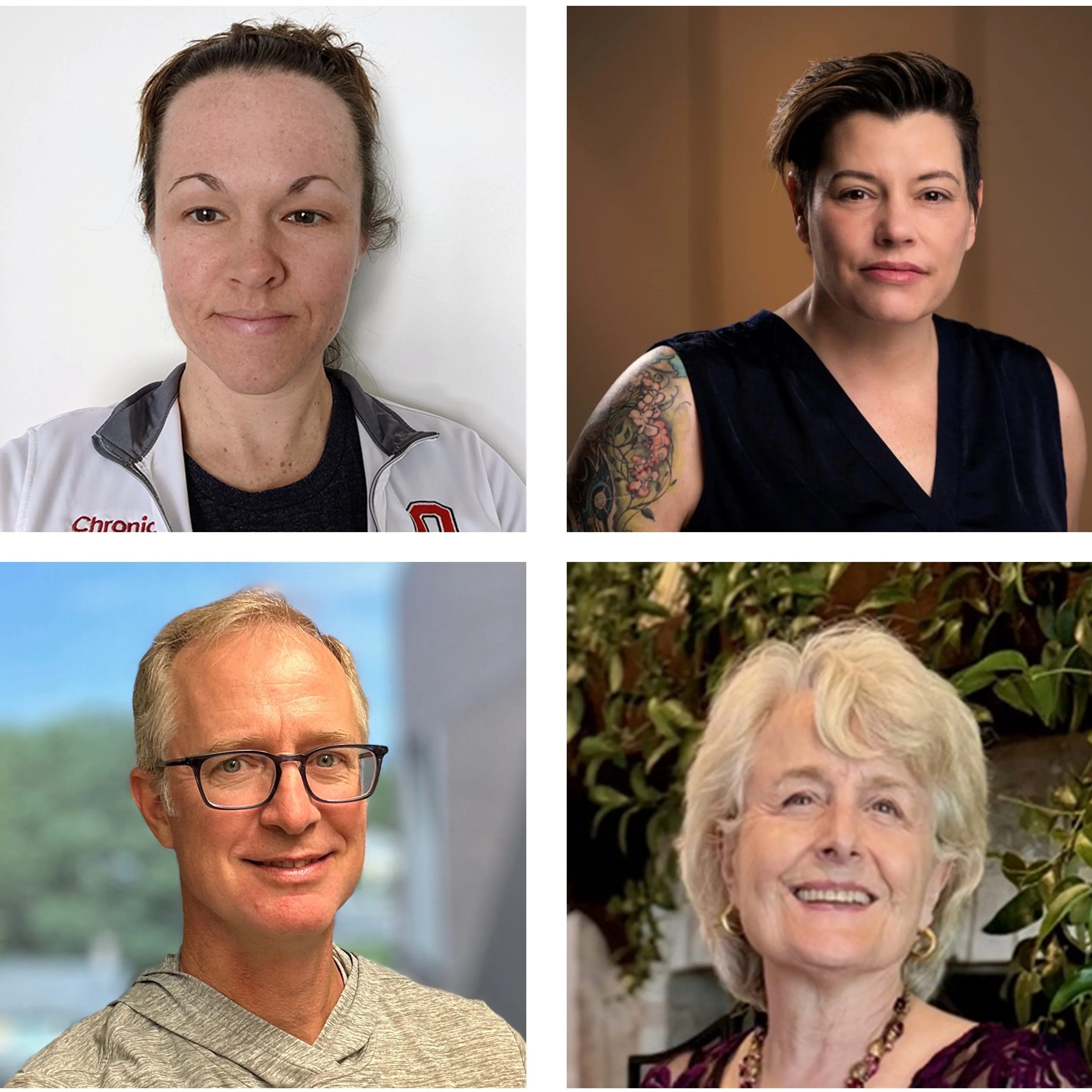 Headshots of Dr. Elizabeth D. Kirby, Dr. Melissa J. Glenn, Dr. Noah J. Sandstrom, Dr. Christina L. Williams