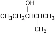 Chemical structure of 2-methylpentan-3-ol.