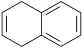 The structure has a cyclohexene ring fused to a benzene ring; double bond in cyclohexene is opposite fusion.