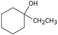 The structure having cyclohexanol with ethyl group on C 1.