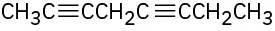 A C8 dialkyne with triple bonds at C2 and C5 positions.