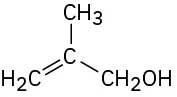 Chemical structure of 2-methylprop-2-en-1-ol.