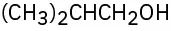 A condensed structure of 2-methylpropan-1-ol.