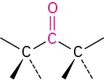 The general structure of ketone.