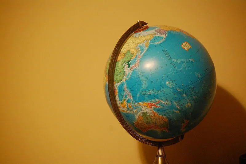 A globe.