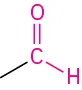 The general structure of aldehyde.