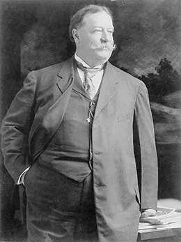 A photograph of William Howard Taft is shown.